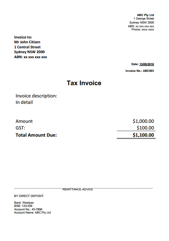 how to create an invoice in microsoft word